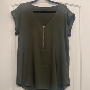 Olive Green Blouse